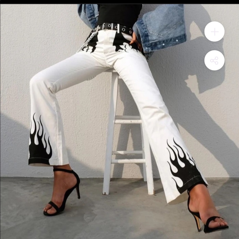 Never worn flame jeans